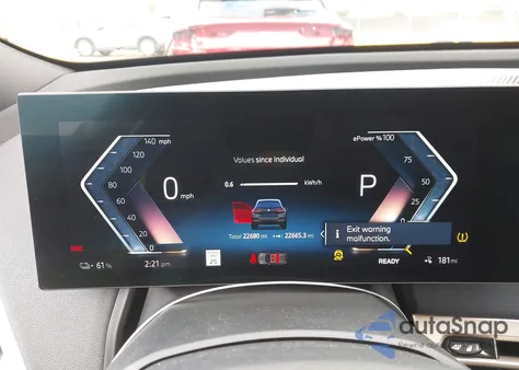 2025 BMW Ix xDrive50 z USA, uszkodzony, nr VIN WB523CF02SCT31149